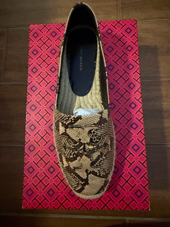 Tory Burch Shoes - Tory Burch Ines Platform Espadrille Snake Leather 8.5 EUC